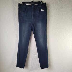 Pilcro &the Letterpress Anthropologie 31 Ankle Blue Denim Ultra High Rise Skinny